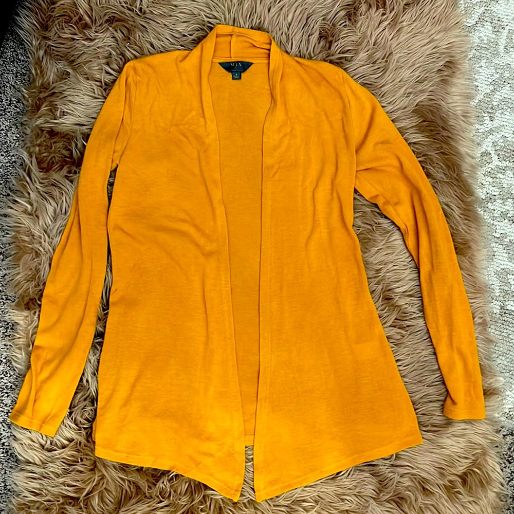 Dark mustard cardigan, size sm